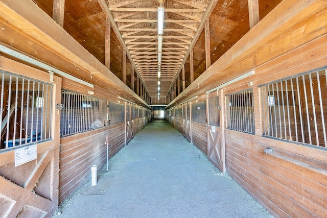 view of horse barn