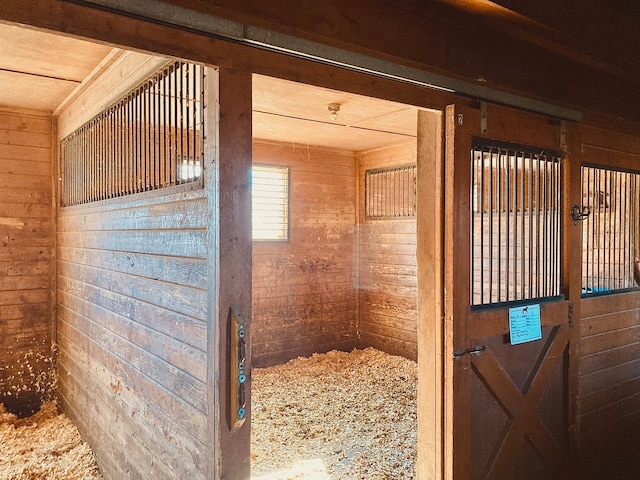 view of horse barn