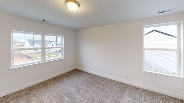 view of carpeted empty room