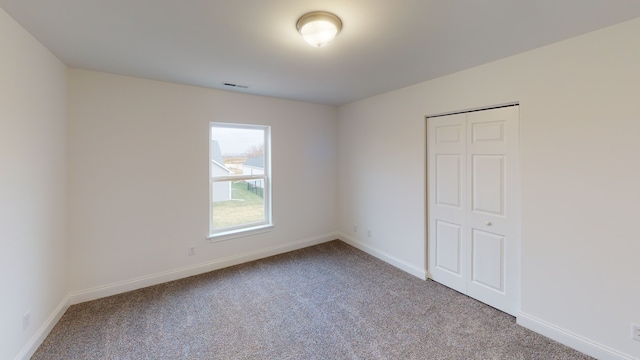 view of carpeted empty room