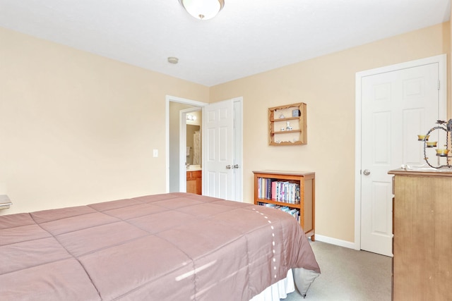 bedroom featuring carpet flooring