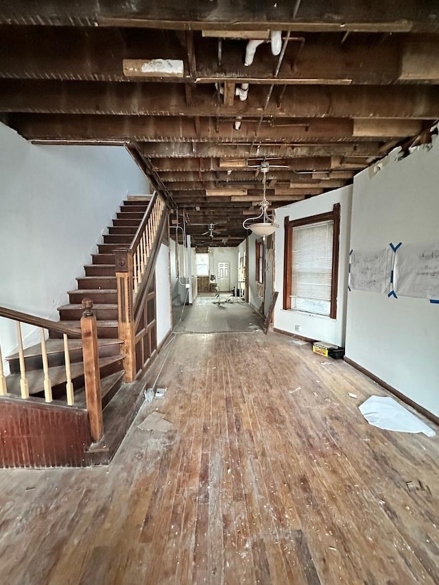 interior space featuring hardwood / wood-style flooring