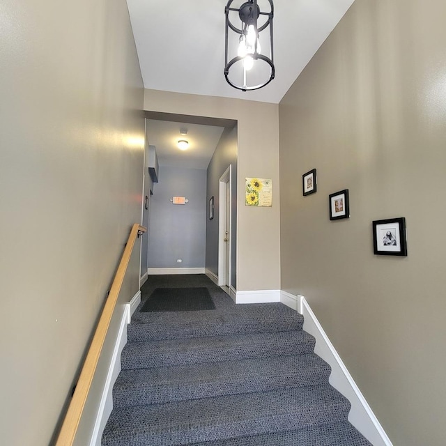 4600 S Indiana Ave Unit Gs, Chicago, IL 60653 - stairway with carpet flooring and baseboards