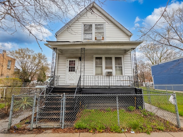 bungalow with covered porch