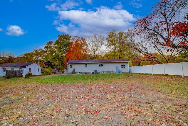 view of rear view of property