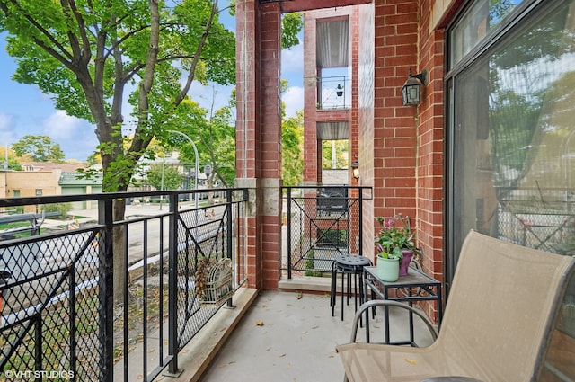 view of balcony