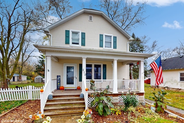 bungalow-style home featuring a porch