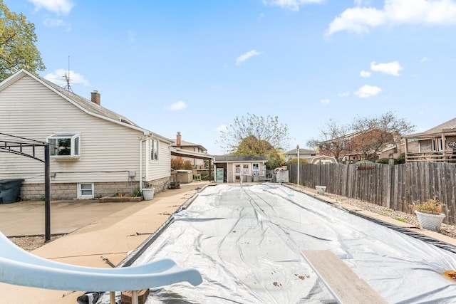 view of rear view of property