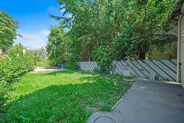 view of yard with a patio