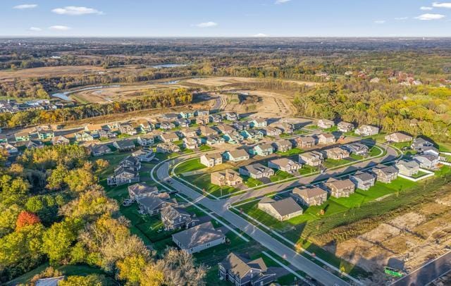 bird's eye view featuring a residential view