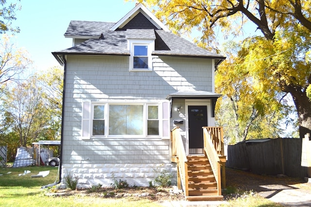 view of front of property