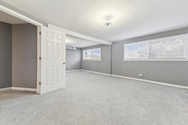view of carpeted empty room