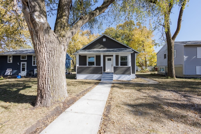 view of bungalow-style home