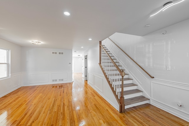 interior space with wood-type flooring