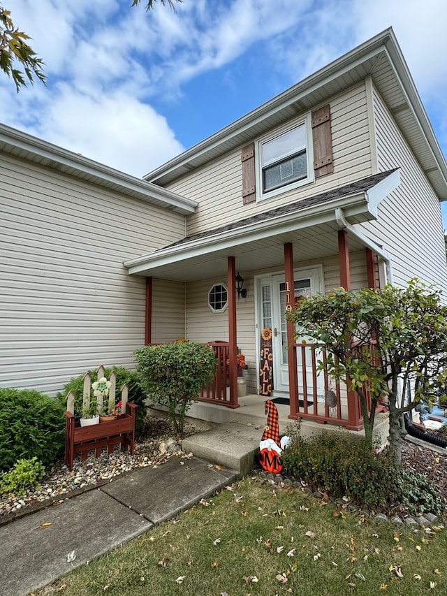 view of front of house featuring a porch