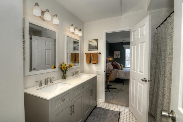 bathroom featuring vanity