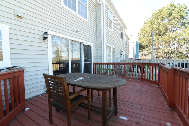 view of wooden terrace