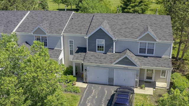 view of front of house featuring a garage