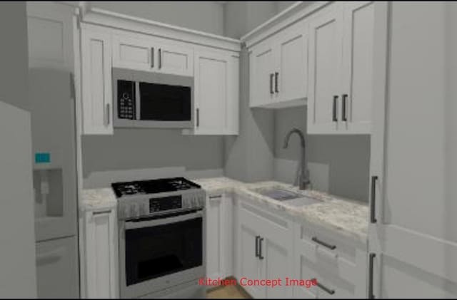 3600 N Lake Shore Dr Unit 622, Chicago, IL 60613 - kitchen with stainless steel gas range and white cabinets