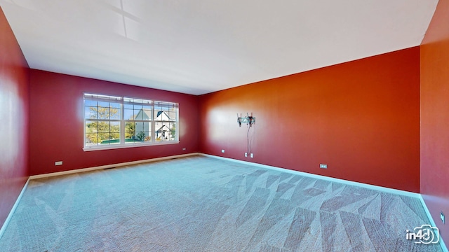 view of carpeted empty room