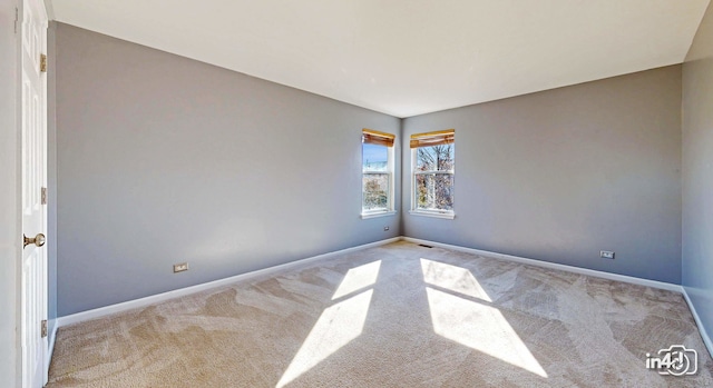 view of carpeted empty room