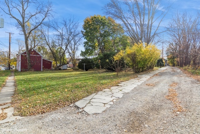 view of road