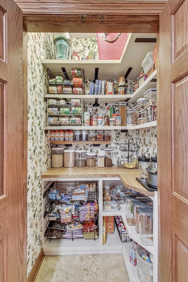 view of pantry