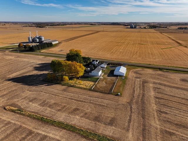 aerial view featuring a rural view