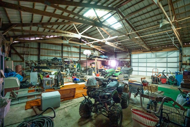 4140 E German Valley Rd, Freeport, IL 61032 - garage with a workshop area