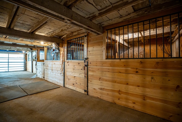 view of horse barn