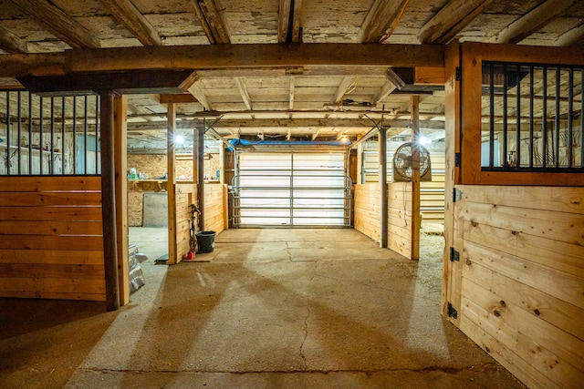 view of horse barn