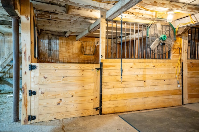 view of horse barn