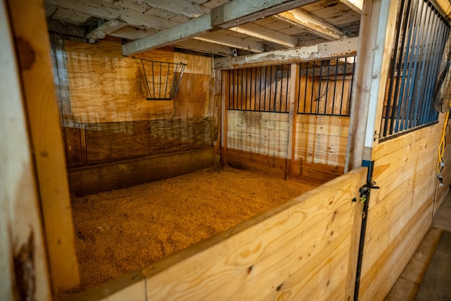 view of horse barn