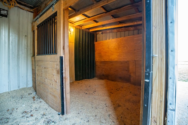 view of horse barn