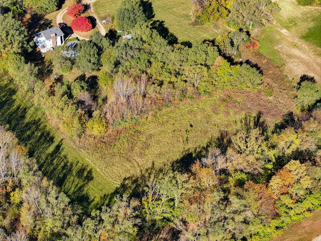 aerial view with a rural view