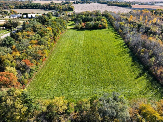 bird's eye view with a rural view