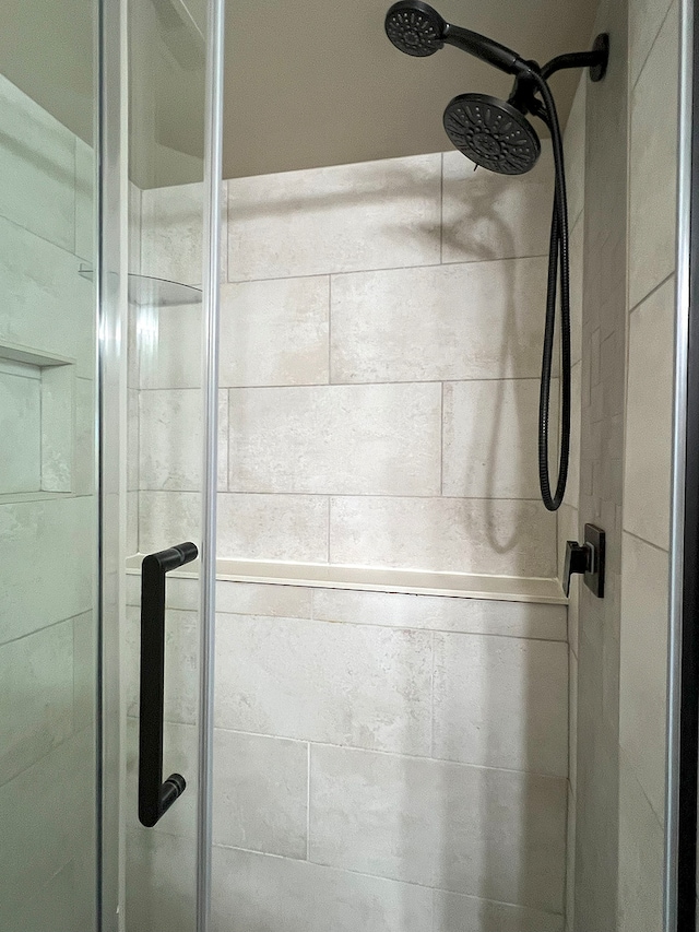 bathroom with walk in shower