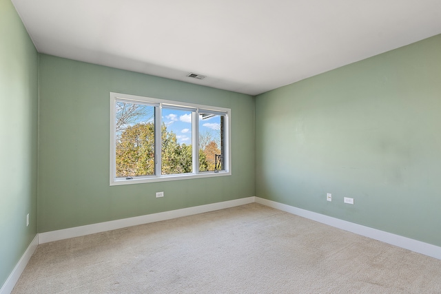 empty room with light carpet