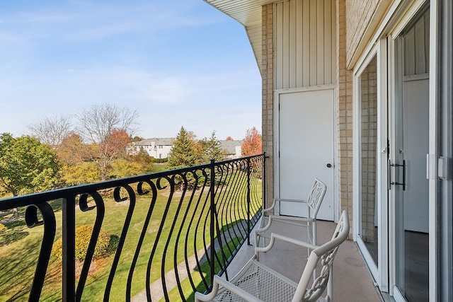 view of balcony