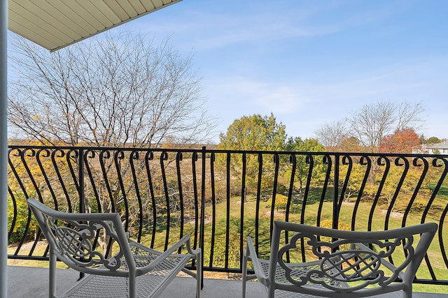 view of balcony