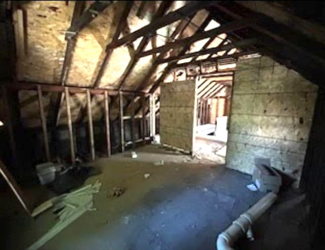 view of attic