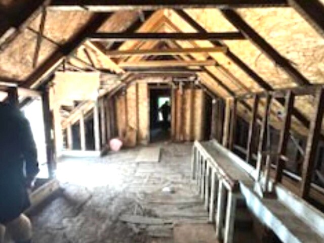 view of attic