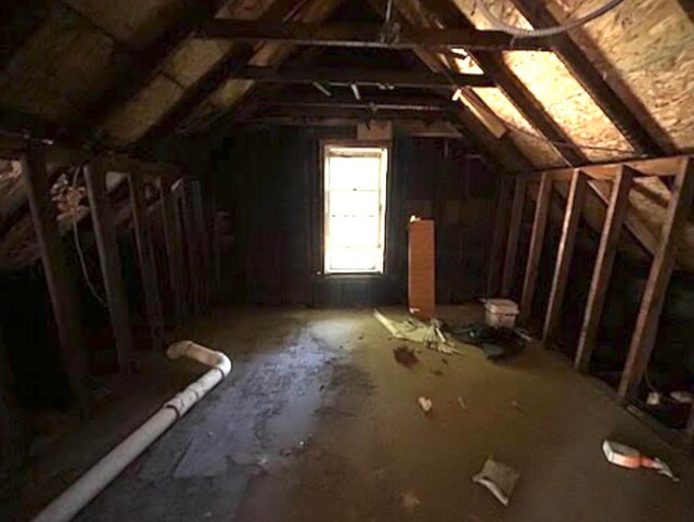 view of attic