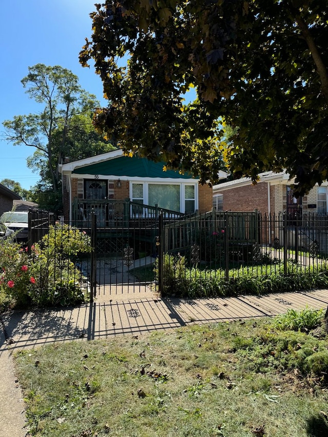 view of front of home