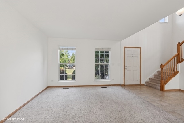 empty room with carpet floors