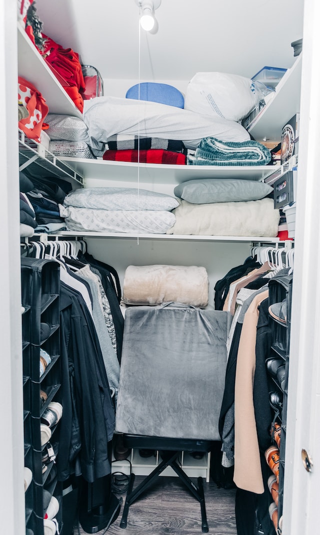 walk in closet featuring hardwood / wood-style flooring