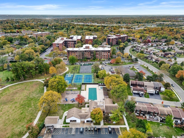 birds eye view of property