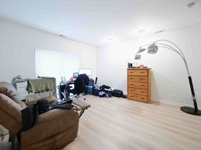 interior space featuring light hardwood / wood-style flooring