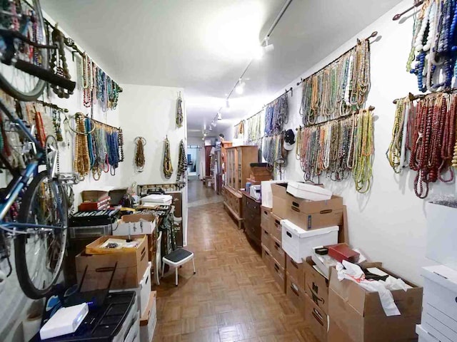 view of storage area