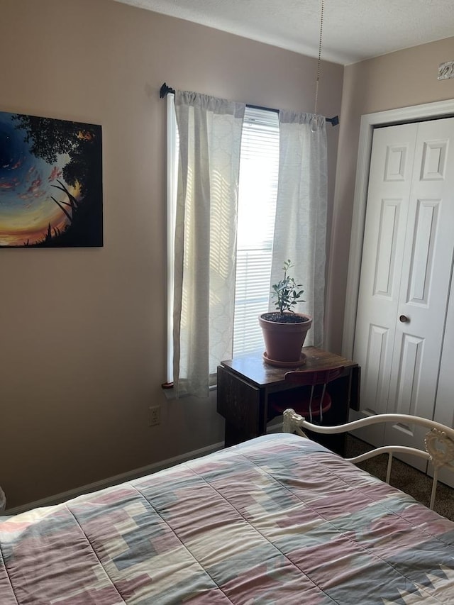 bedroom with a closet